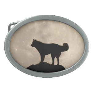 Husky Belt Buckle Malamute Husky Wolf Dog Buckles