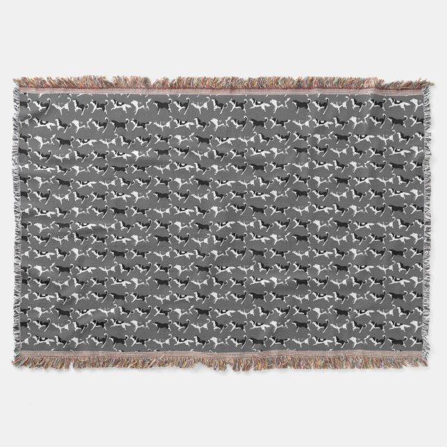 Husky Blanket Siberian Husky Dog Throw Blankets (Front)