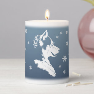 Husky Candles Malamute Husky Sled Dog Candles