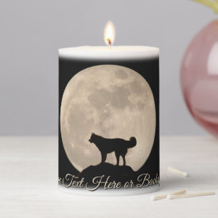 Husky Candles Personalized Husky Malamute Candles