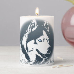 Husky Candles Personalized Husky Malamute Candles