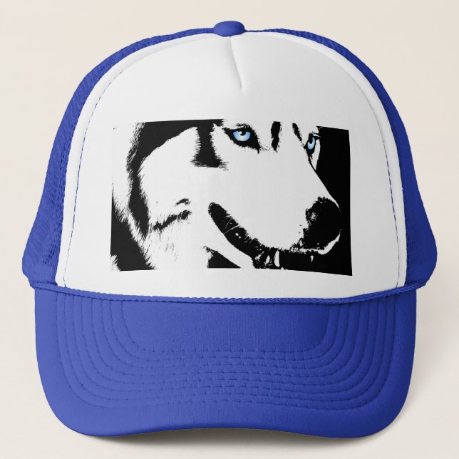 Husky Caps Sled Dog Caps Siberian Husky Hats Gift (Front)