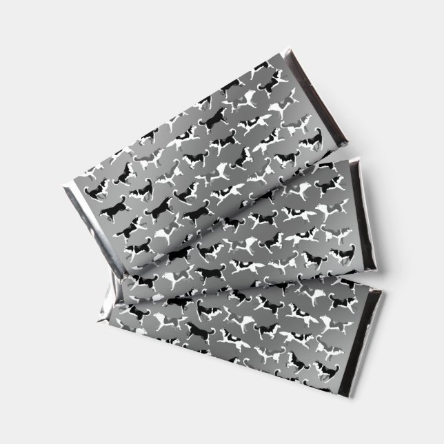 Husky Chocolate Personalized Malamute Hershey Bar Favors (Front)