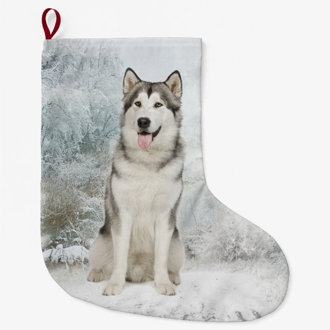 Husky Christmas Stocking (Front)