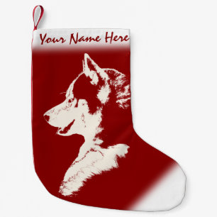 Husky Christmas Stocking Personalized Dog Stocking