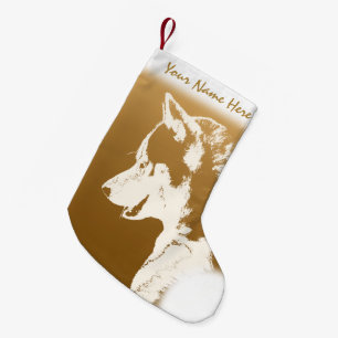 Husky Christmas Stocking Personalized Dog Stocking