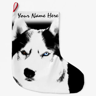 Husky Christmas Stocking Personalized Dog Stocking