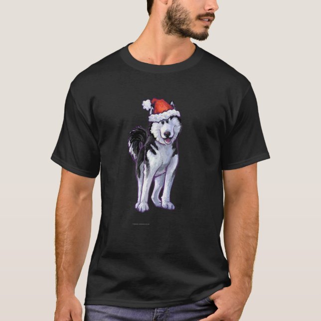 Husky Christmas T-Shirt (Front)