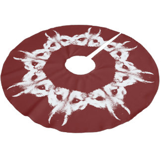 Husky Christmas Tree Skirt Wolf Pup Tree Skirts