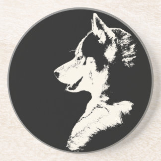 Husky Coaster Custom Husky Puppy Dog Coaster