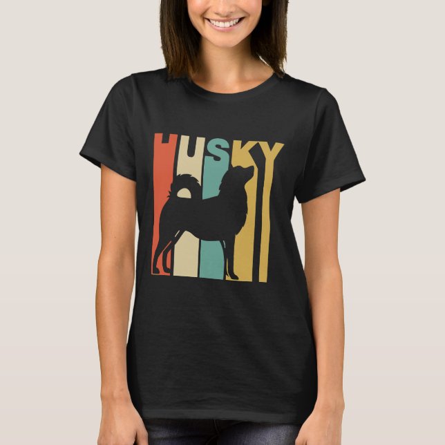 Husky Cool Dog Owner T-Shirt (Front)