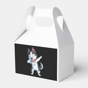 Husky Dabbing Siberian Husky Lover Boys Kids Dab Favor Boxes