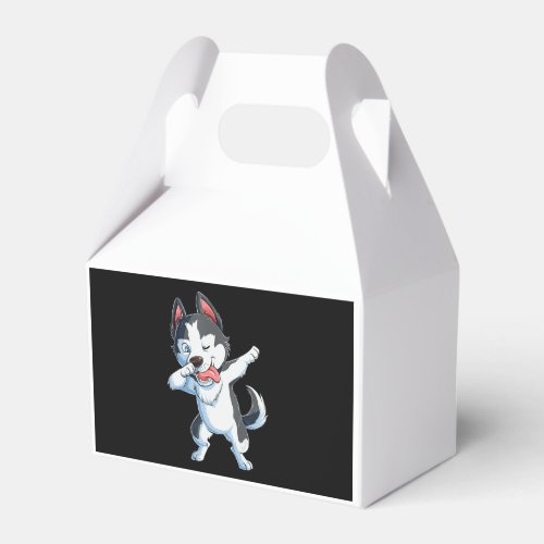 Husky  Dabbing Siberian Husky Lover Boys Kids Dab Favor Boxes