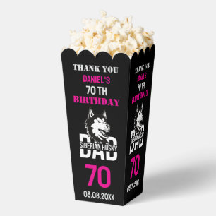 Husky Dad, Dog Dad Birthday Favor Boxes
