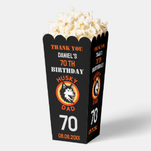 Husky Dad, Dog Dad Birthday Favor Boxes