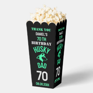 Husky Dad, Dog Dad Birthday Favor Boxes