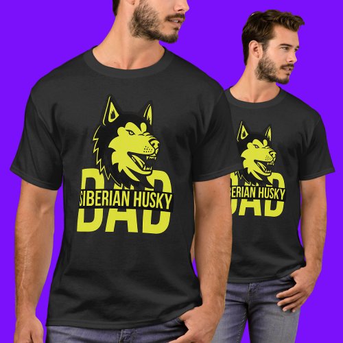 Husky Dad Dog Dad T_Shirt