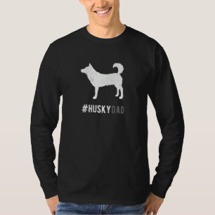 Husky Dad Gift For Men Funny Siberian Husky Dog Lo T-Shirt