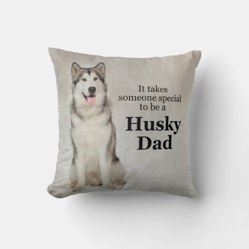 Husky Dad Pillow