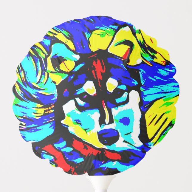 Husky Dog Balloon (Front)
