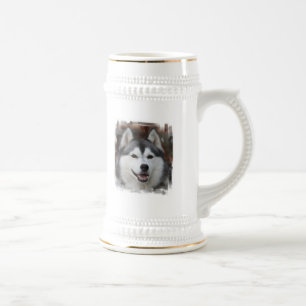 Husky Dog Beer Stein