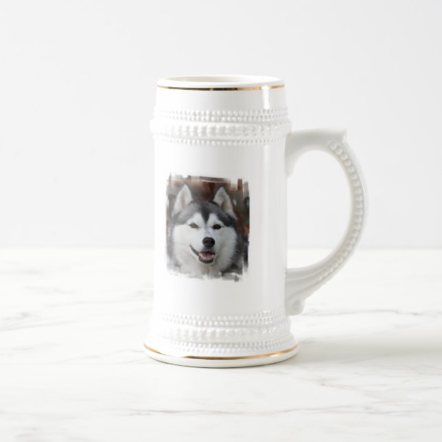 Husky Dog Beer Stein (Right)