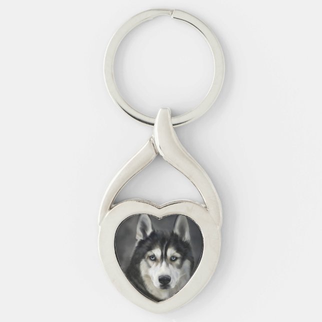 Husky Dog Big Dog Animal Pet Keychain (Front)