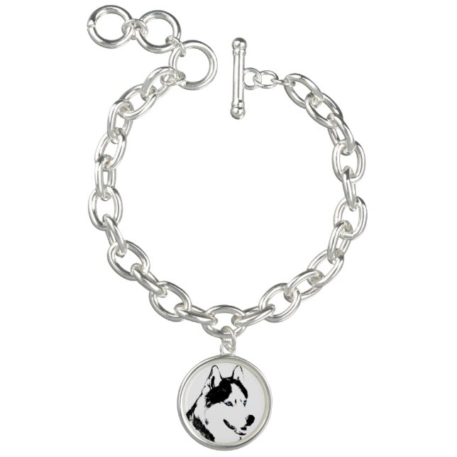 Husky Dog Bracelet Siberian Husky Charm Bracelet (Product)