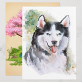 Husky dog Canvas (Front/Back)