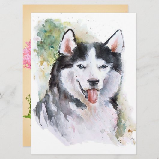 Husky dog Canvas (Front/Back)