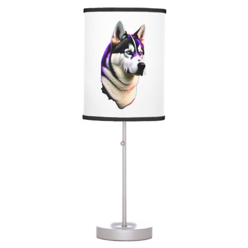 Husky Dog Design Table Lamp