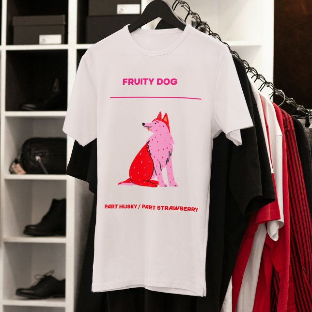 Husky dog fruity strawberry fruit  T-Shirt (Creator Uploaded)