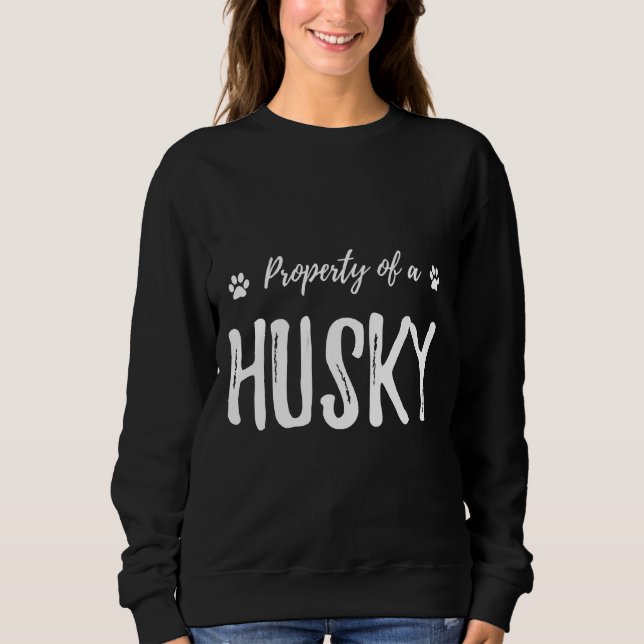 Husky Dog Gif Sweatshirt (Front)
