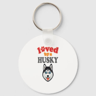 Husky Dog Lover Keychain
