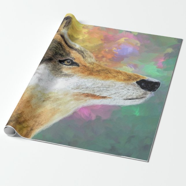 Husky Dog Moselle Wrapping Paper (Unrolled)