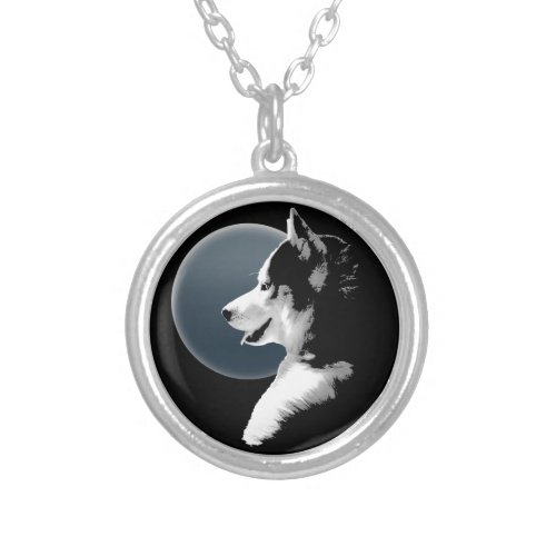 Husky Dog Necklace Siberian Husky Pup Necklace