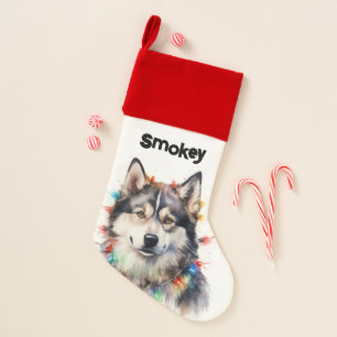 Husky Dog Pet Christmas Stocking