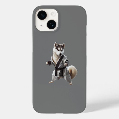 Husky Dog Play Karate Karate Champion Husky Dog Case_Mate iPhone 14 Case