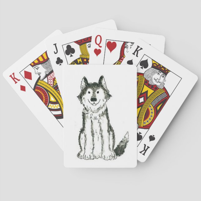 Husky Dog Playing Cards (Back)