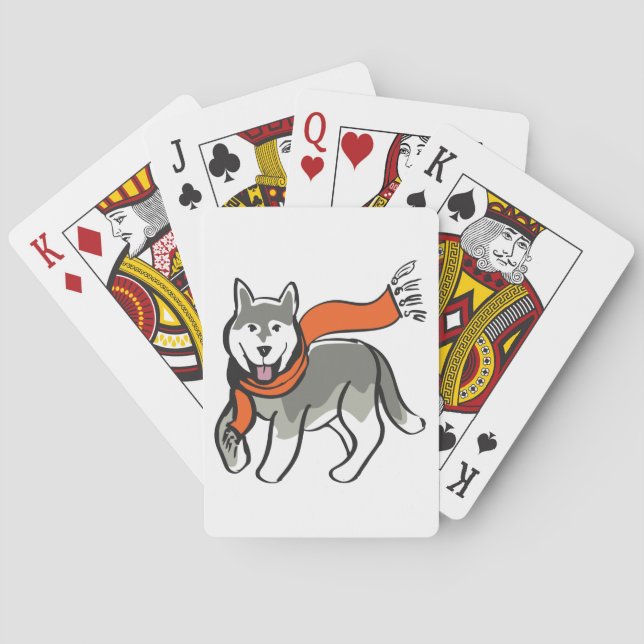 Husky Dog Poker Cards (Back)