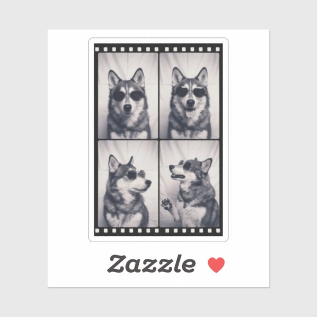 Husky Dog Portrait Sticker (Sheet)