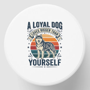 Husky Dog Quote Vintage Engraving Pet Lover Design Mini Candle Favors