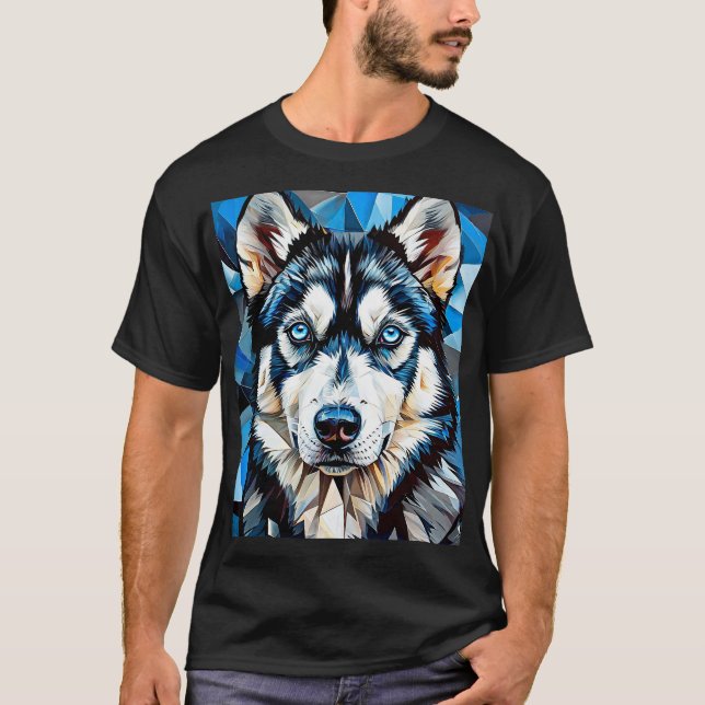 Husky dog T-Shirt (Front)