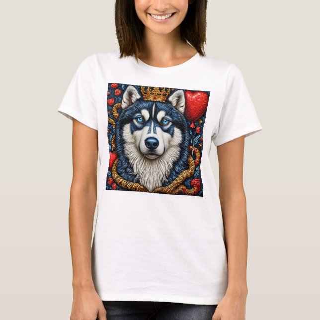 Husky dog T-Shirt (Front)