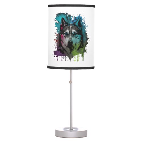 Husky Dog Table Lamp