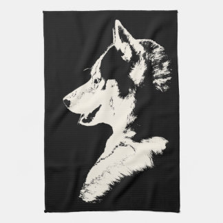 Husky Dog Towel Husky Malamute Pup Tea Towel