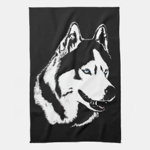 Husky Dog Cotton Tea Towel