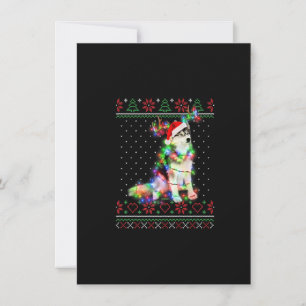 Husky Dog Ugly Sweater Christmas Puppy Dog Lover P Invitation