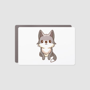 Husky Dog Wolfhound Car Magnet