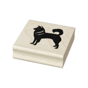 Husky Dog Wood Art Stamp